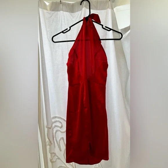 Nasty Gal | Dresses | Nasty Gal Halter Top Satin Dress Never Worn Perfect  Condition | Poshmark